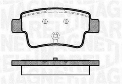 MAGNETI MARELLI 363916060230 -  Комплект тормозных колодок, дисковый тормоз